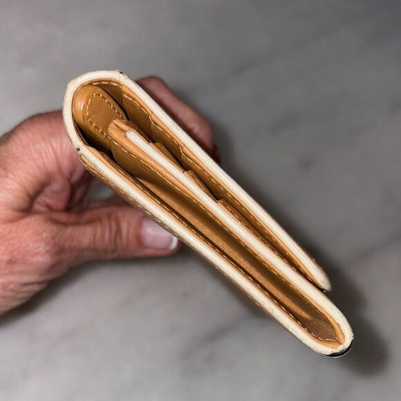 Coach Wallet Leather Vintage Tan Full Sized Bifold Designer Clutch - Picture 7 of 16